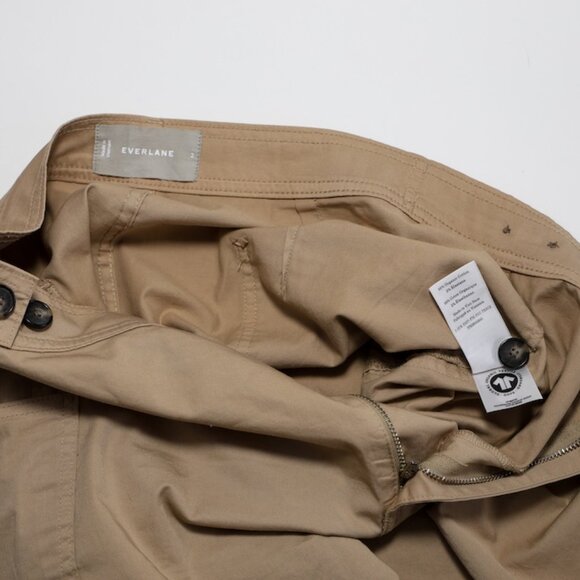 The Barrel Pant Everlane Size 2 Women's Trench Coat Khaki - Picture 16 of 16